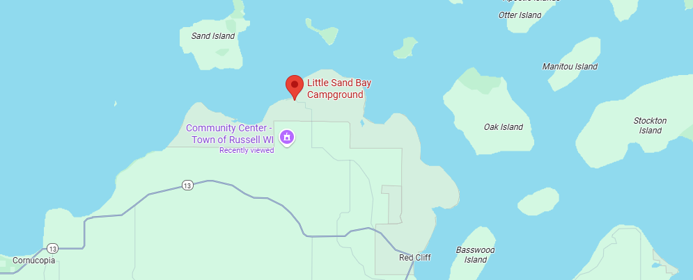 Little Sand Bay Campground Google